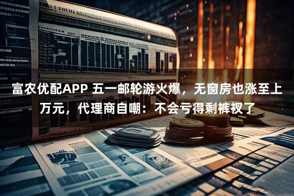 富农优配APP 五一邮轮游火爆，无窗房也涨至上万元，代理商自嘲：不会亏得剩裤衩了